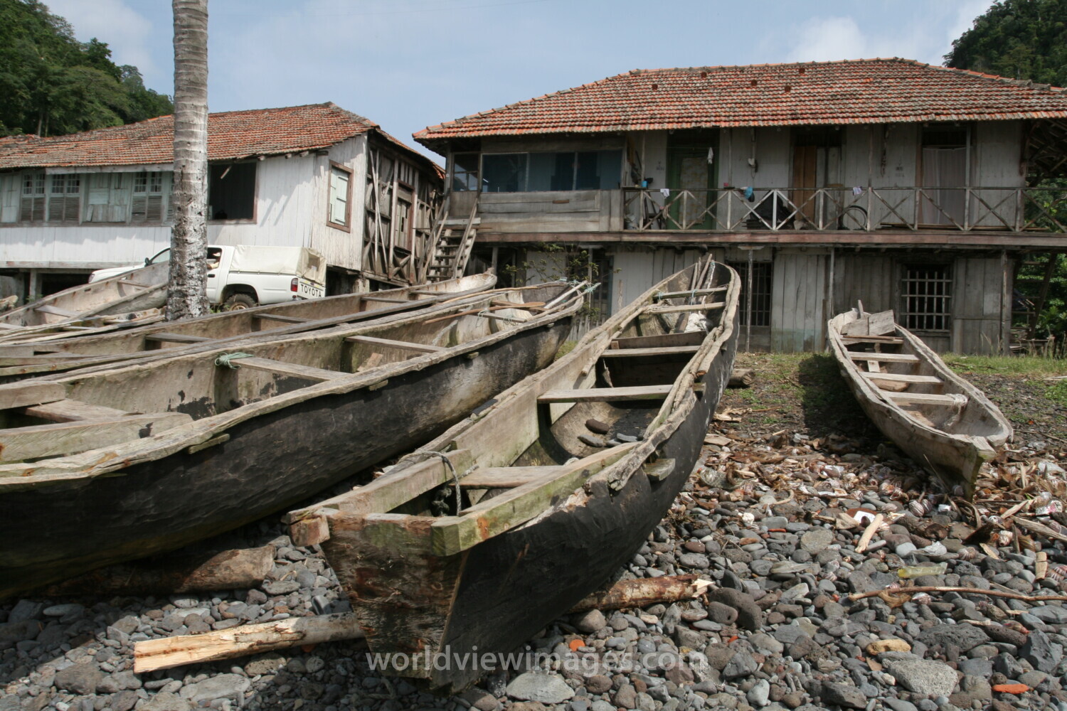 Fishing boats in Sao Tome