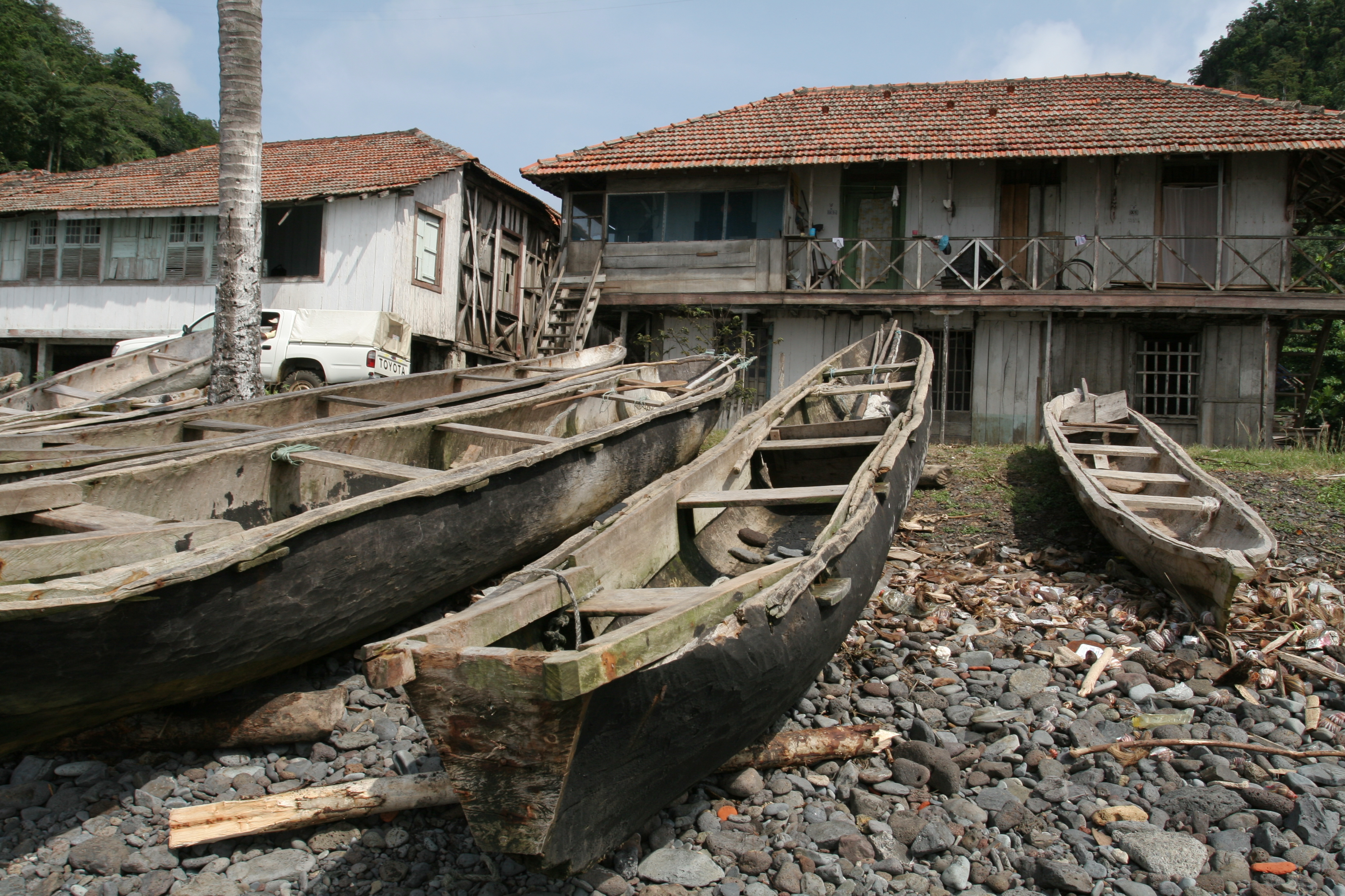 Fishing boats in Sao Tome