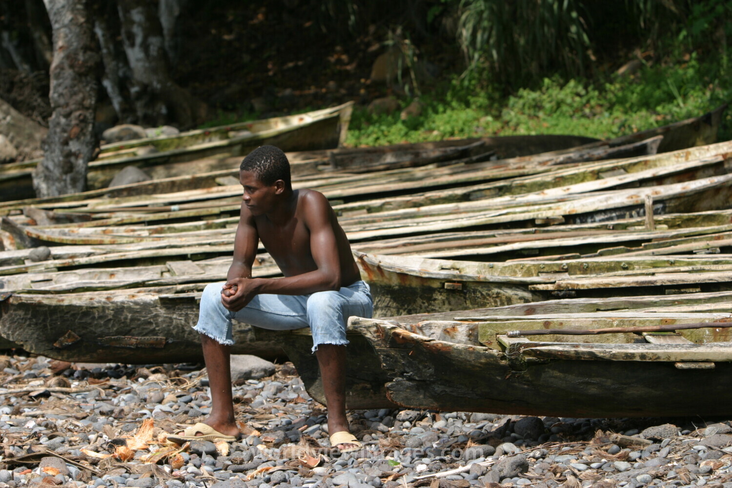 Fishing boats in Sao Tome