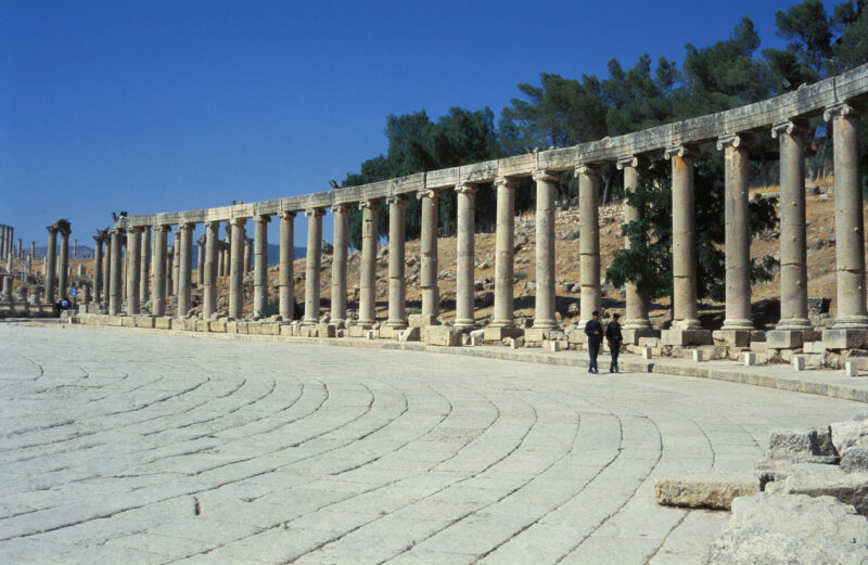 Jerash — Jordan, Archaeology, Jerash, pillar, Pillars