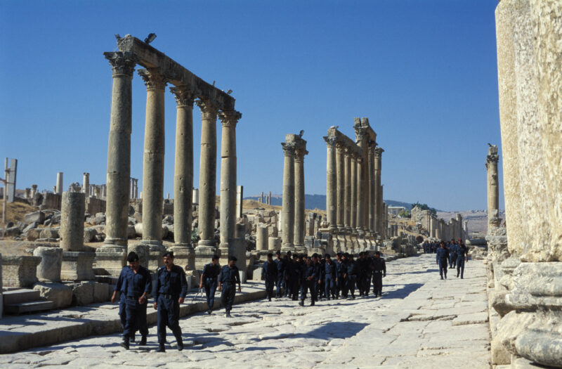 Jerash — Jordan, Archaeology, Jerash, pillar, Pillars
