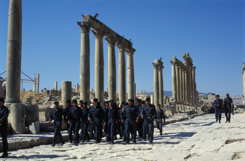 Jerash — Jordan, Archaeology, Jerash, pillar, Pillars