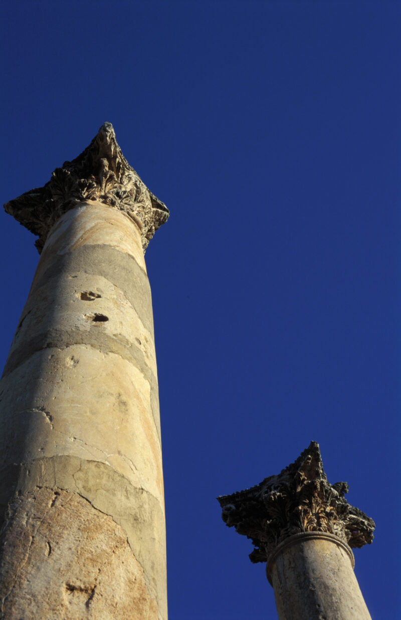Jerash — Jordan, Archaeology, Jerash, pillar, Pillars