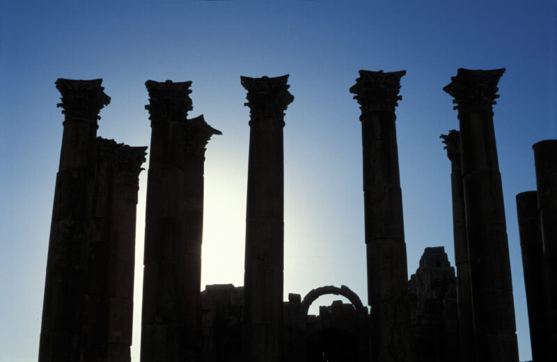 Jerash — Jordan, Archaeology, Jerash, pillar, Pillars