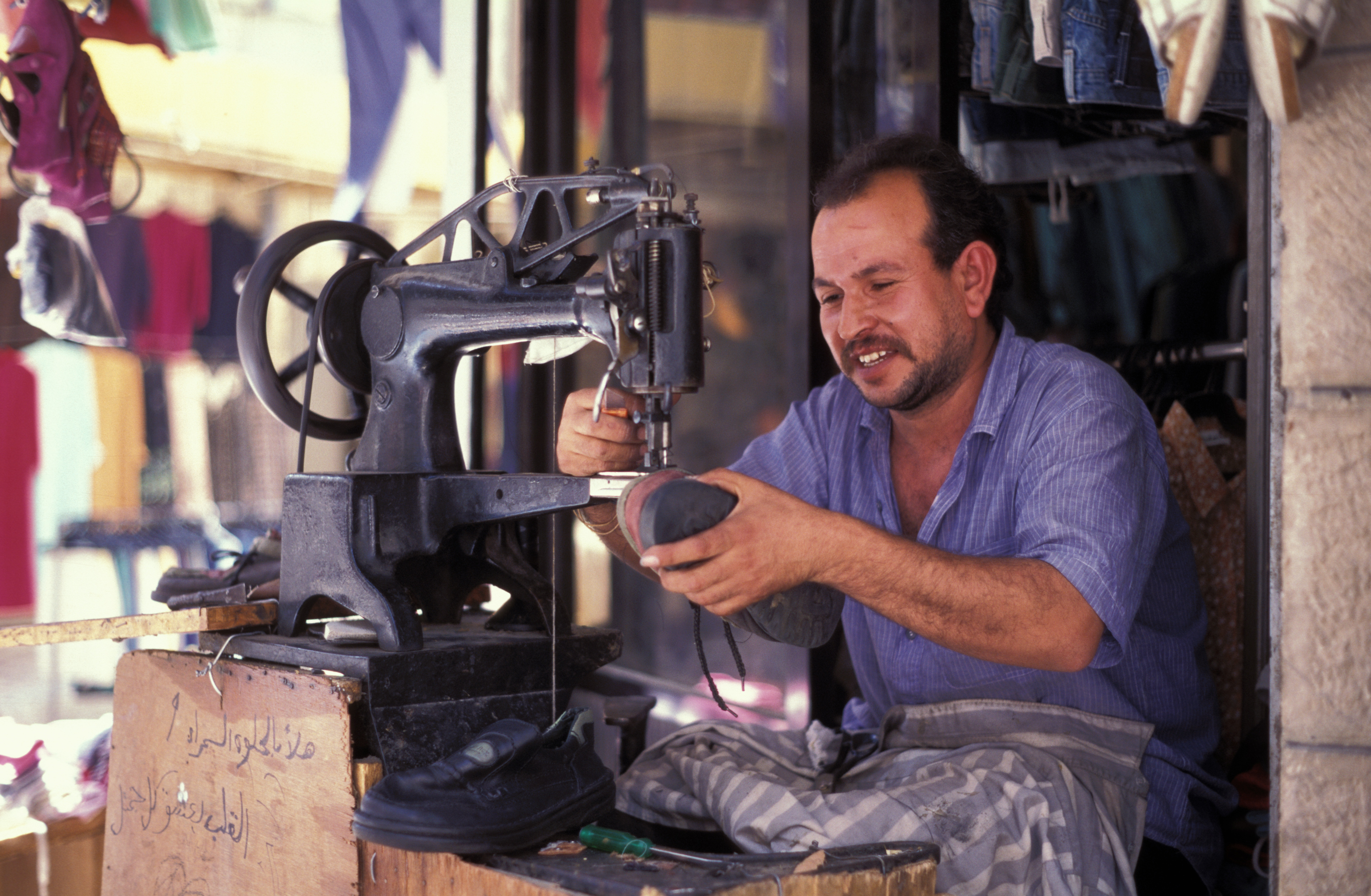 Shoe Repair man in Jordan