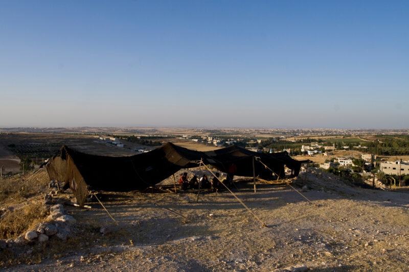 Second Breakfast — Jordan, Hesban, tent, goat hair, archaeology