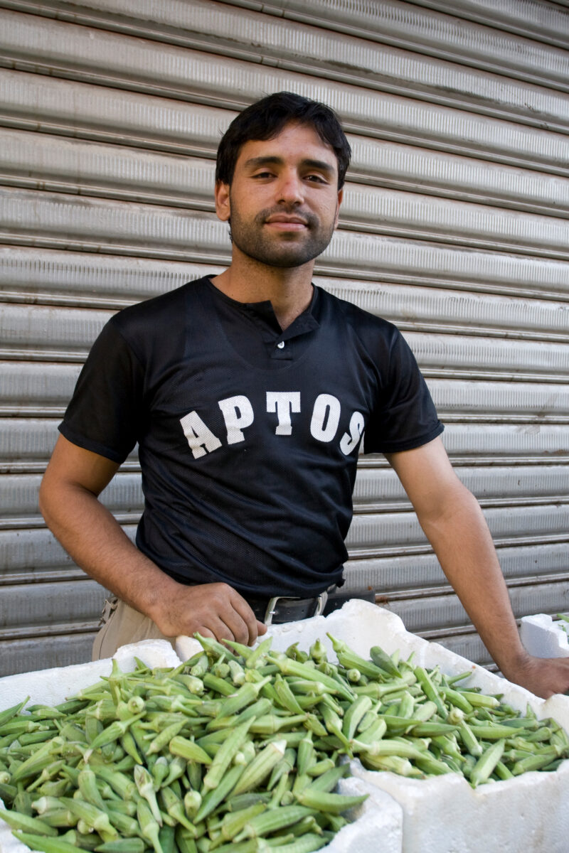 Vegetable Vendor in Jordan — Stock Images of the people of Jordan: men. — Jordan, People, men