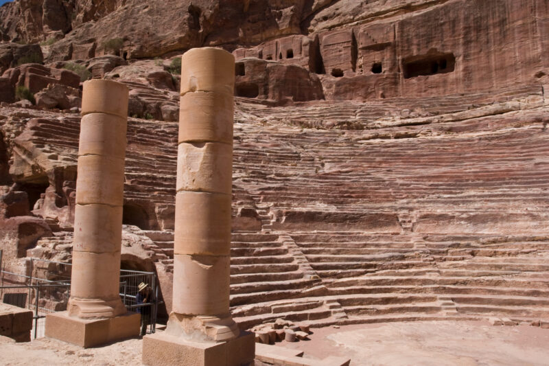 Petra in Jordan — Ruins of the Amphitheater in Petra — Archaeology, Jordan, Petra, amphitheater