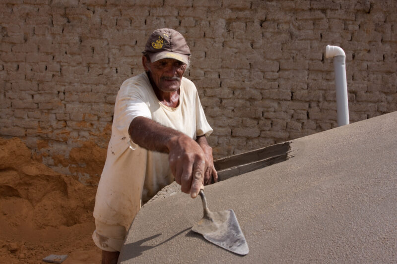 Water Tank Constuction — People living in a poor desert community in rural Brazil get new water systems for their homes and schools, thanks to a volunteer gr...