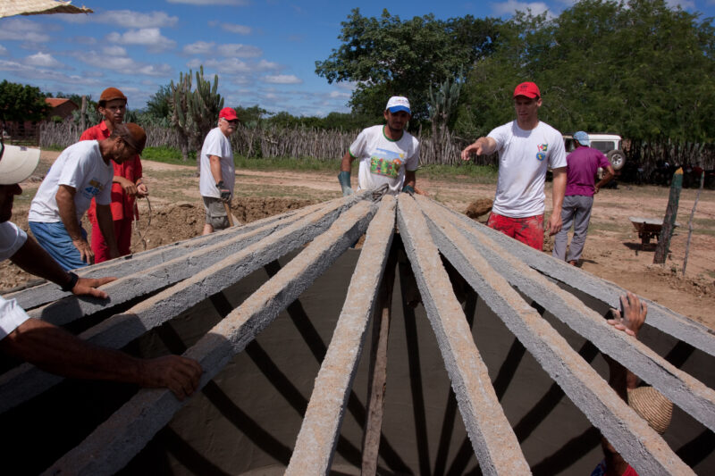 Building a Water Tank — People living in a poor desert community in rural Brazil get new water systems for their homes and schools, thanks to a volunteer gro...