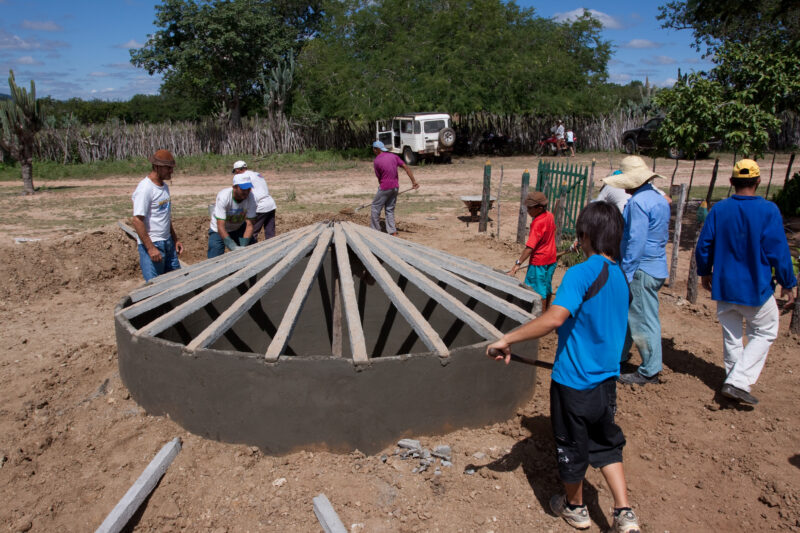 Building a Water Tank — People living in a poor desert community in rural Brazil get new water systems for their homes and schools, thanks to a volunteer gro...