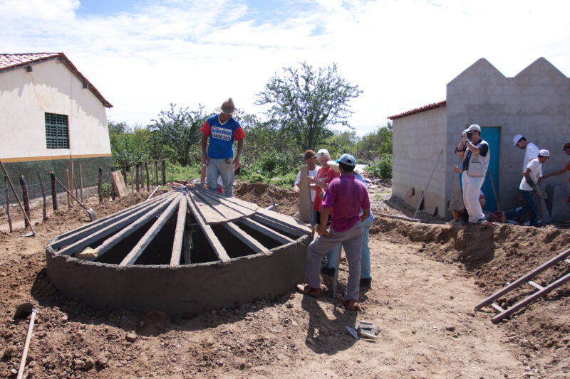 Building a Water Tank — People living in a poor desert community in rural Brazil get new water systems for their homes and schools, thanks to a volunteer gro...