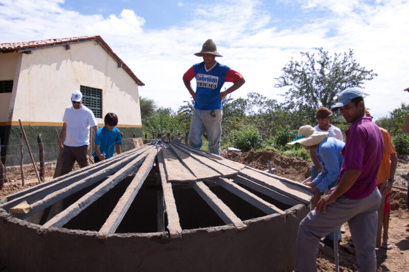 Building a Water Tank — People living in a poor desert community in rural Brazil get new water systems for their homes and schools, thanks to a volunteer gro...