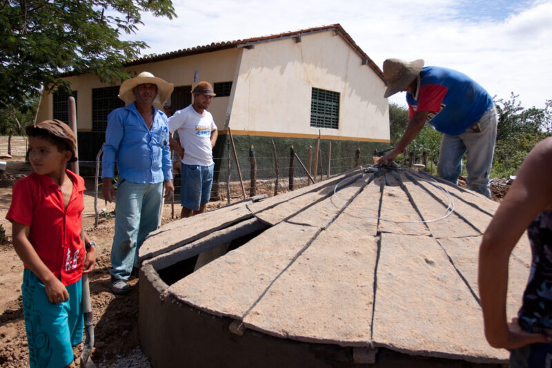 Building a Water Tank — People living in a poor desert community in rural Brazil get new water systems for their homes and schools, thanks to a volunteer gro...