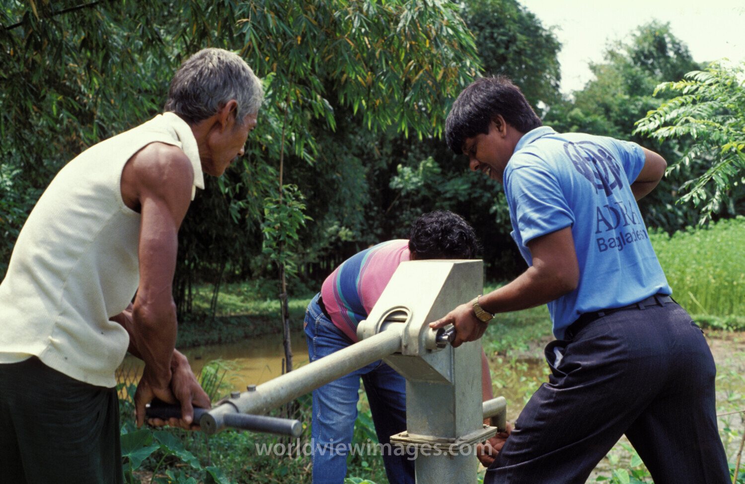Installing a Pump in Bangladesh