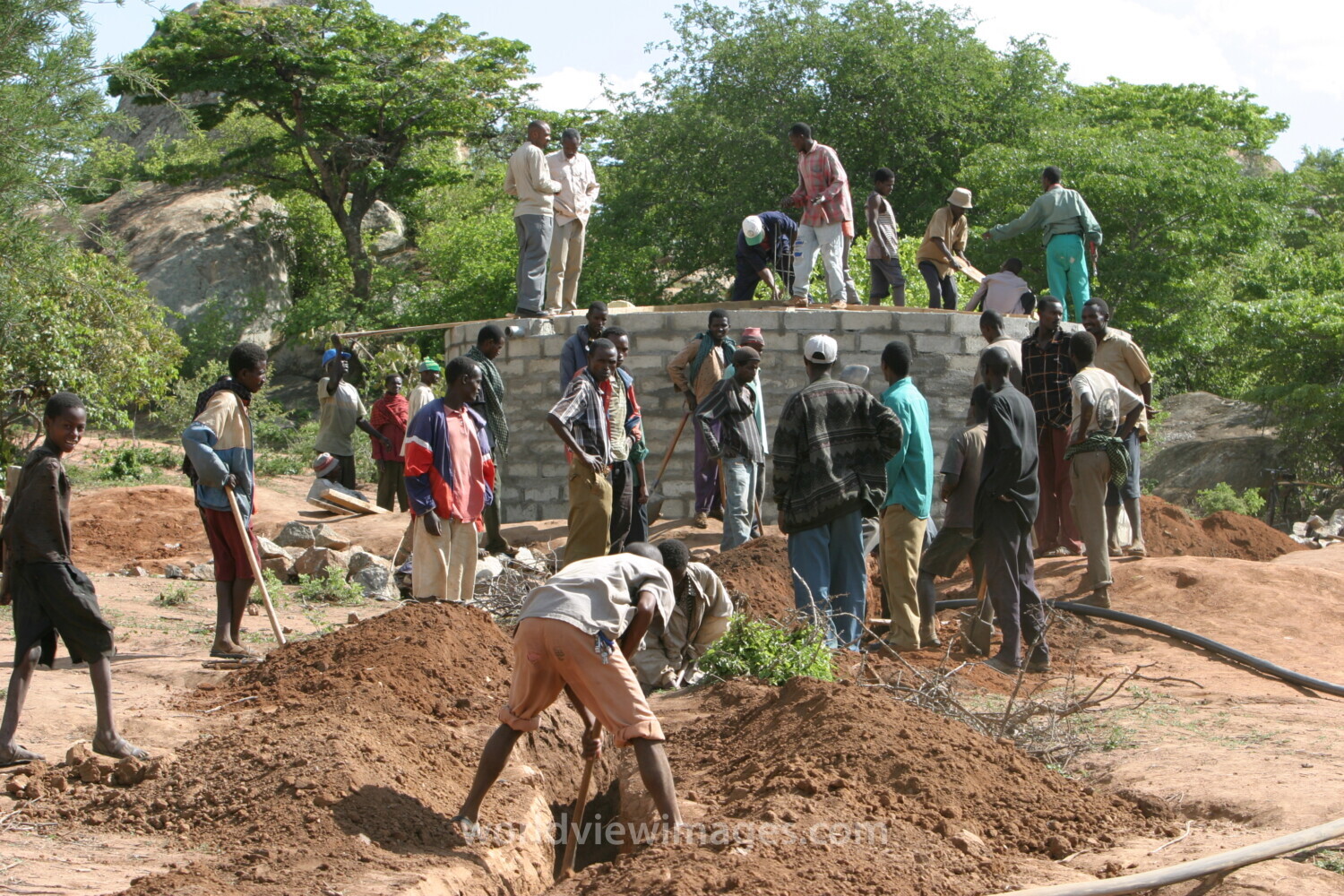 Working on New Water System in Tanzania