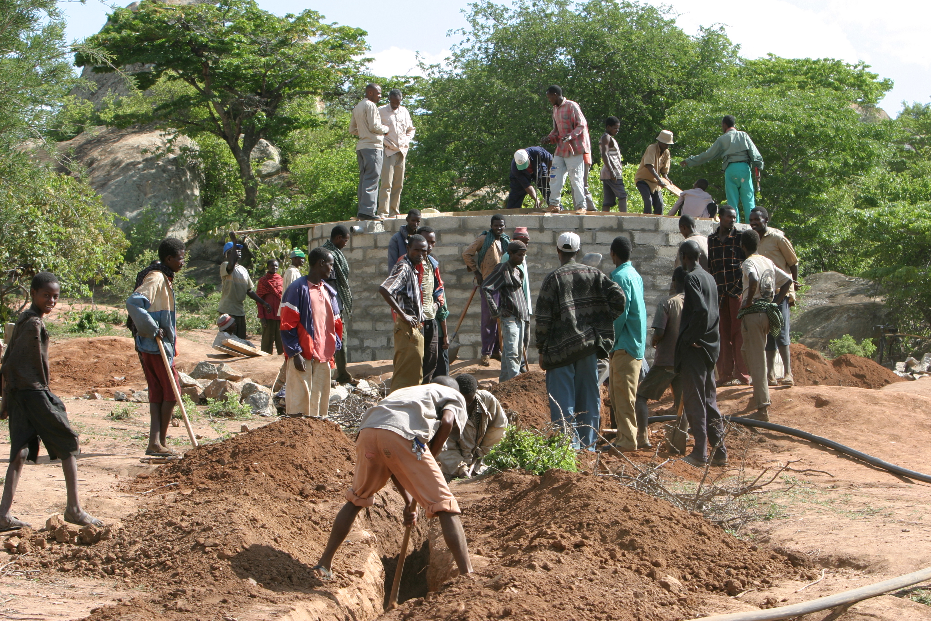 Working on New Water System in Tanzania