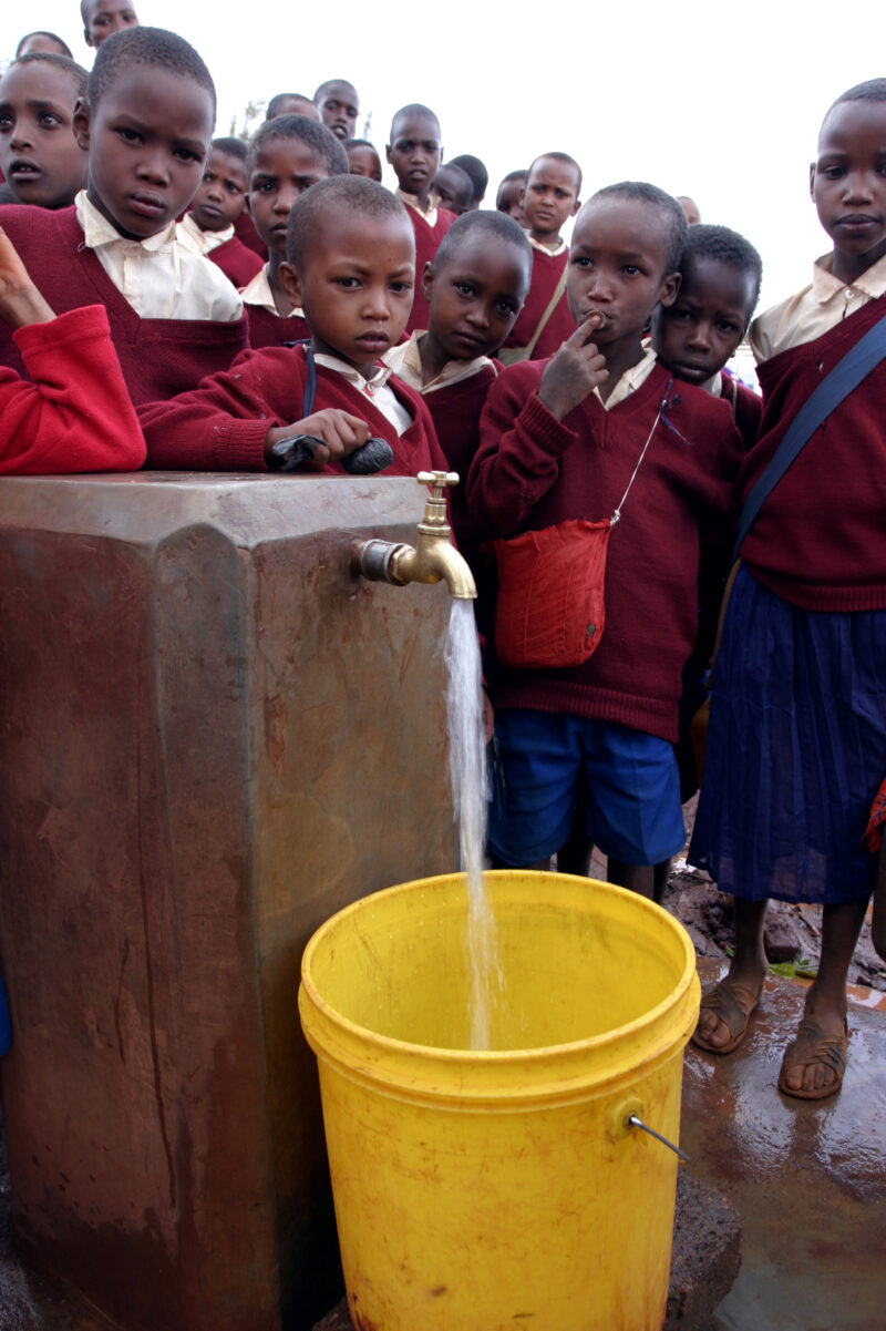 Water for the School in Tanzania — People living in Hanang District of Tanzania, now enjoy an extensive, gravity fed water system that brings water from moun...