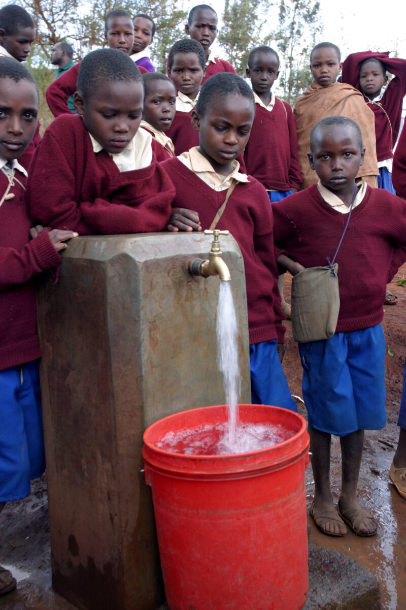 Water for the School in Tanzania — People living in Hanang District of Tanzania, now enjoy an extensive, gravity fed water system that brings water from moun...