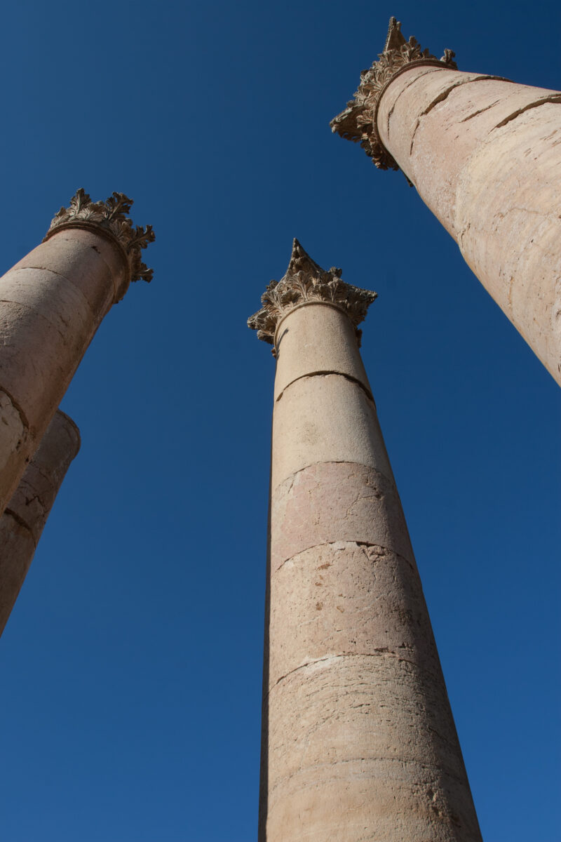 Jerash — Archaeology, Jerash, Jordan, Roman Ruins, columns