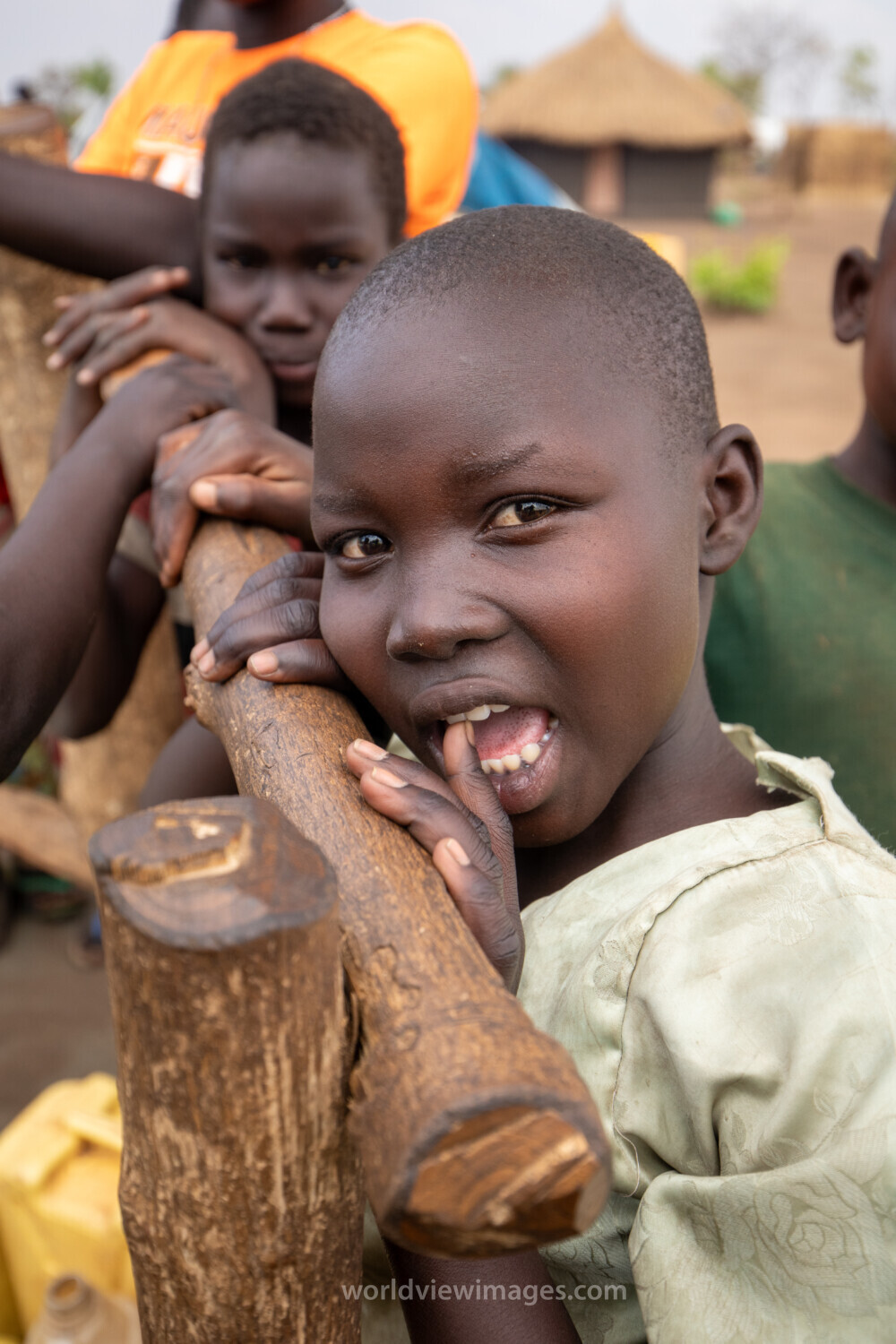 Collecting Water in the Refugee Settlement