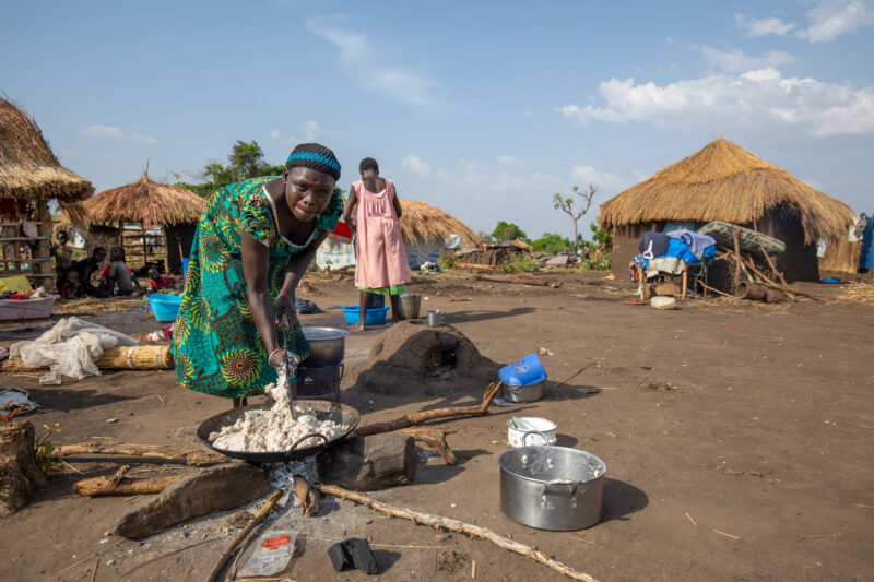 Refugees in Uganda — Refugees from South Sudan settle into their new home at a refugee settlement in Uganda. — Adult, Eyes Open, Frontal Face, Male, One Face
