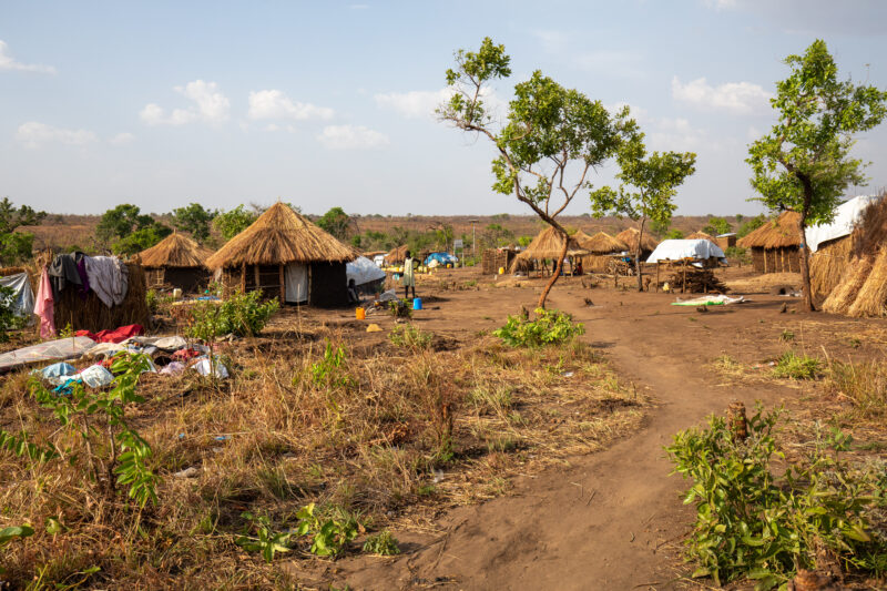 Refugee Housing — Refugees from South Sudan given a small plot of land in their host country of Uganda to build a small house. — Refugee, Refugee Settlement,...