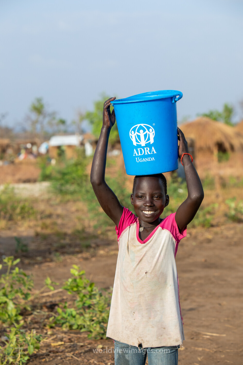 Collecting Water in the Refugee Settlement