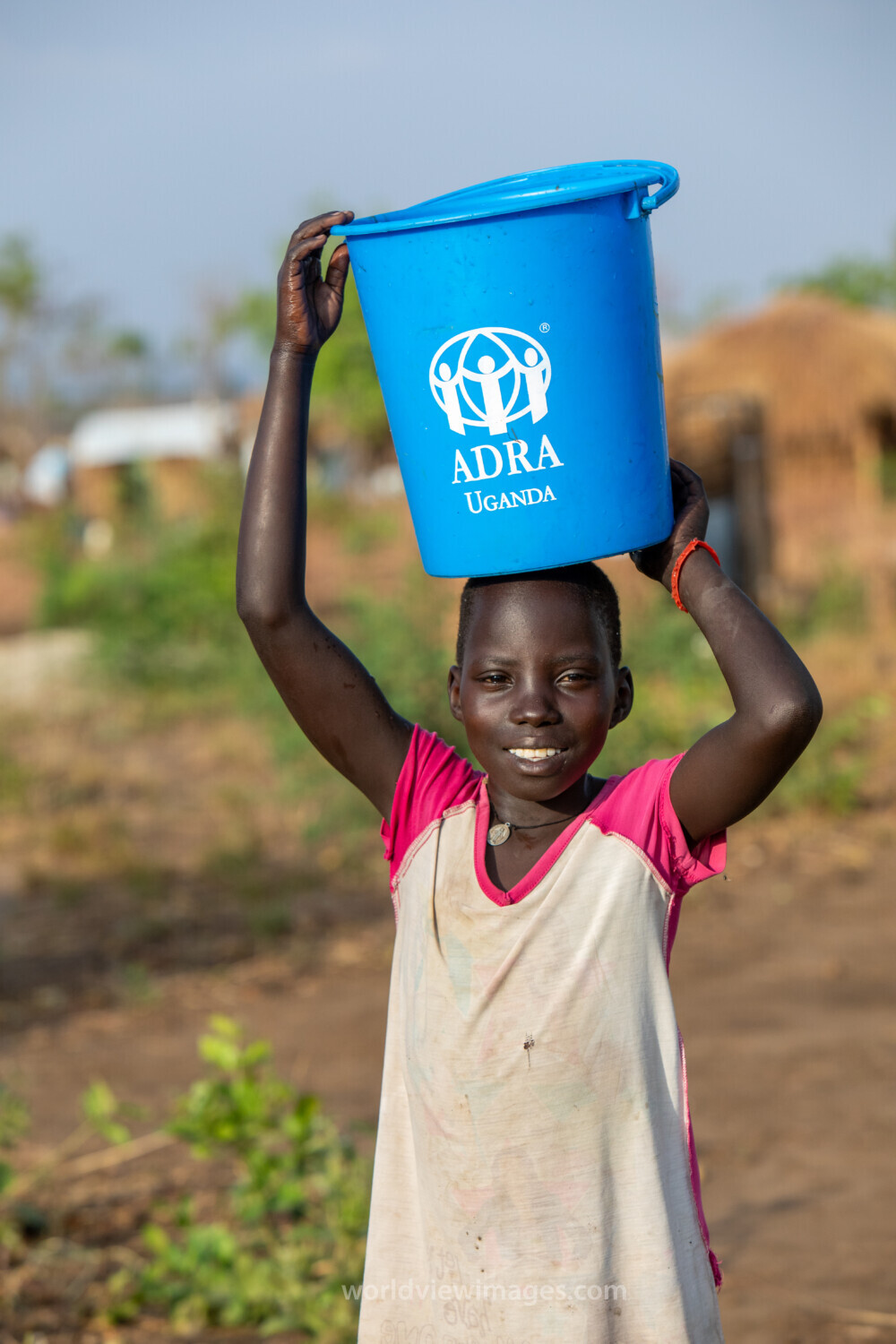 Collecting Water in the Refugee Settlement