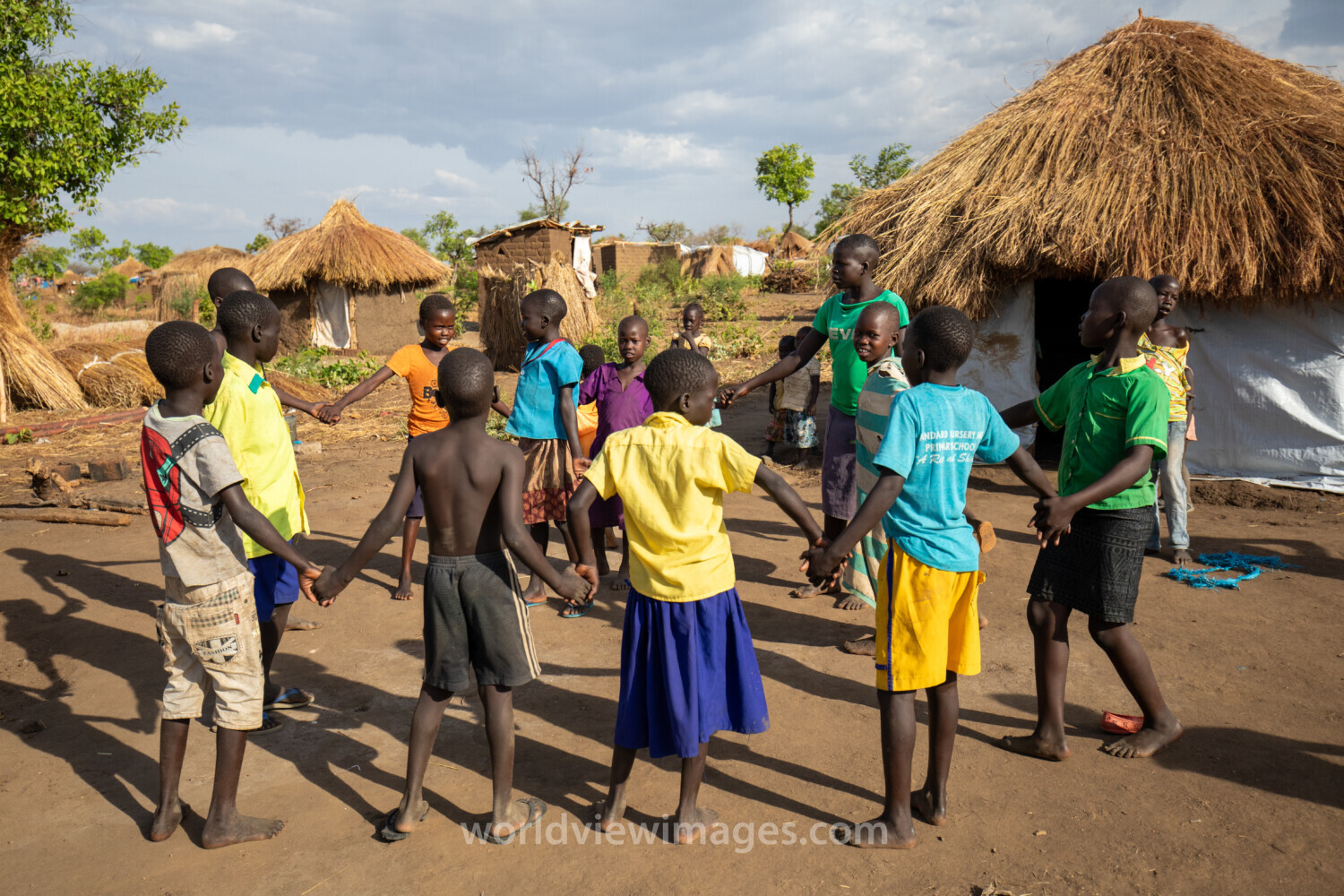 Refugee Kids Playing Games