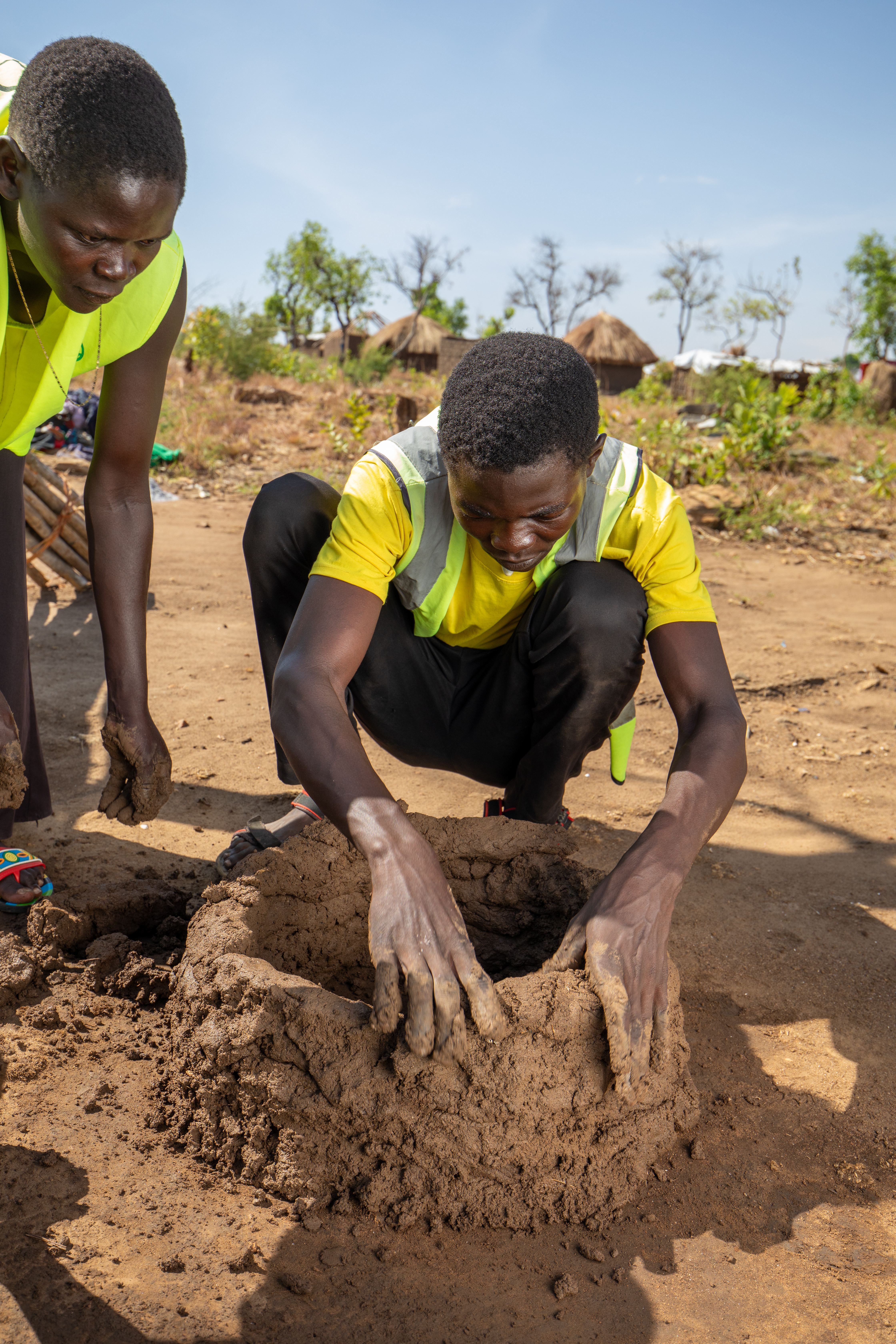 Making a Stove from Mud