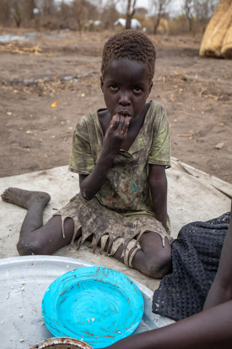 Refugees from South Sudan — After walking 100 Km, refugees arrive to the safety of Uganda. — Eyes Open, Frontal Face, Male, One Face, Person