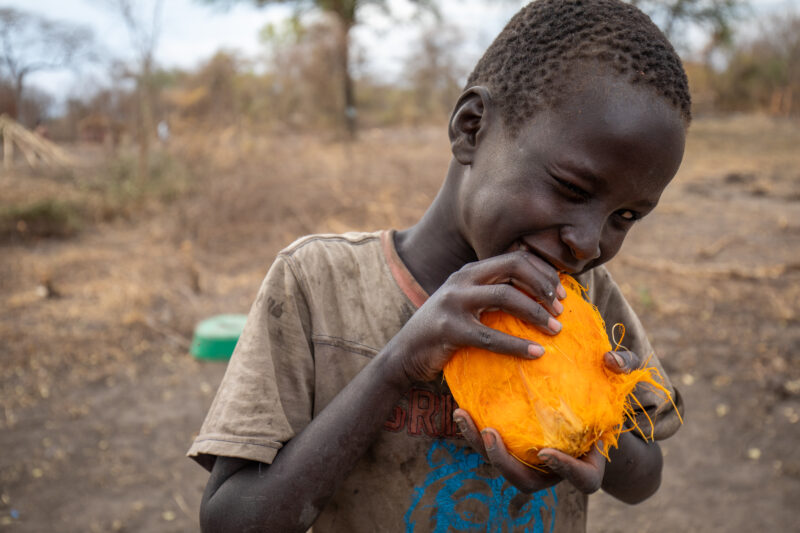 Refugees from South Sudan — After walking 100 Km, refugees arrive to the safety of Uganda. — One Face, Person, Portrait, Profile Face, Refugee