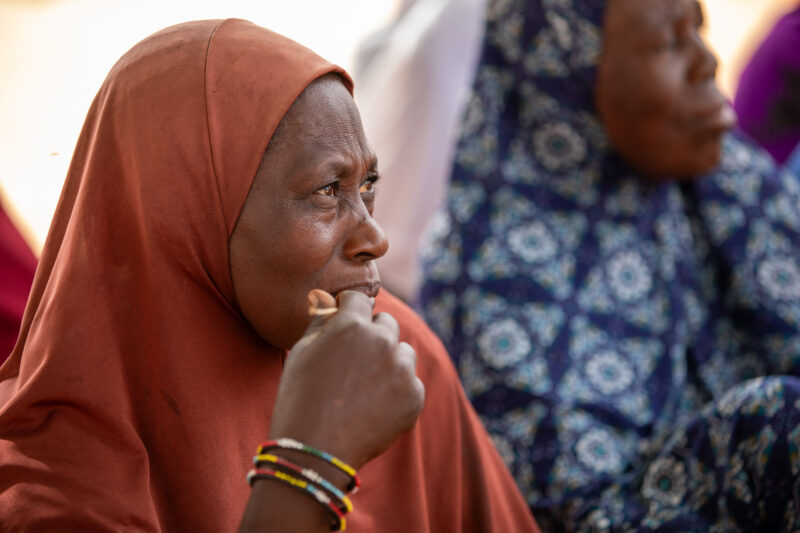 Women in Niger Attend Training — Women of a village in Niger, Africa attend a training program conducted by ADRA that sensitizes them to the importance of se...