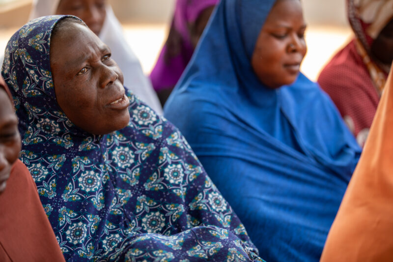 Women in Niger Attend Training — Women of a village in Niger, Africa attend a training program conducted by ADRA that sensitizes them to the importance of se...