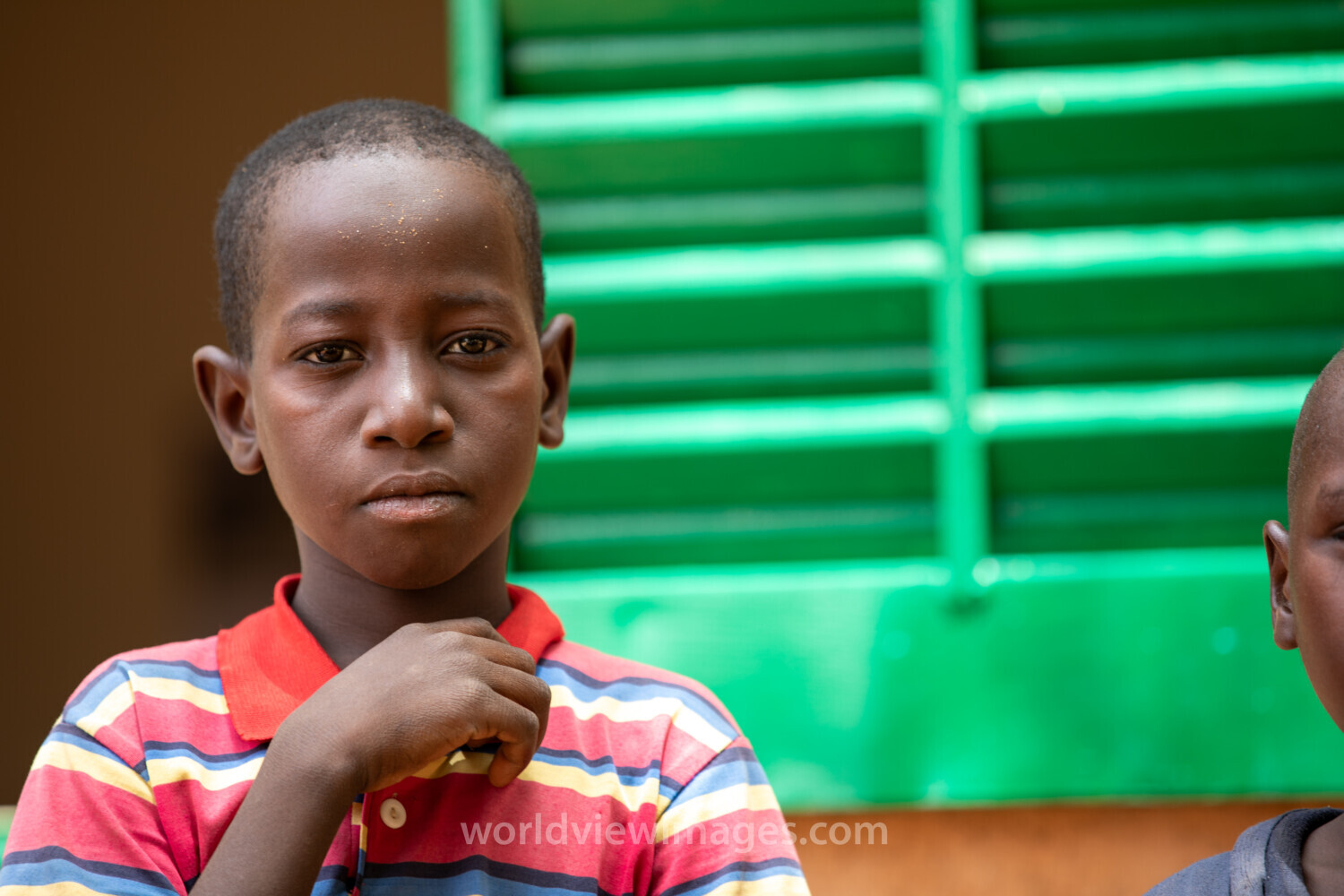 Students Outside their New School