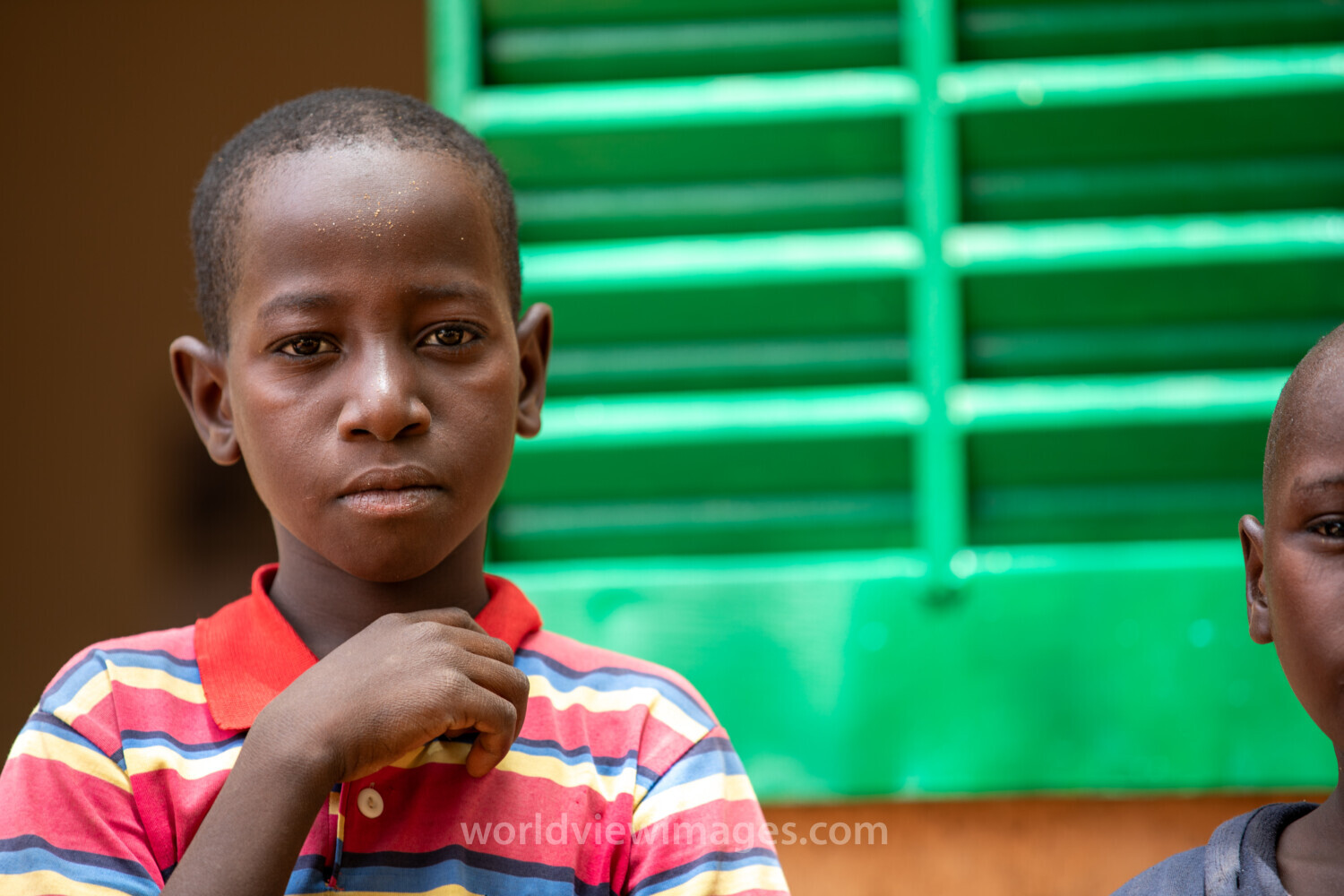 Students Outside their New School