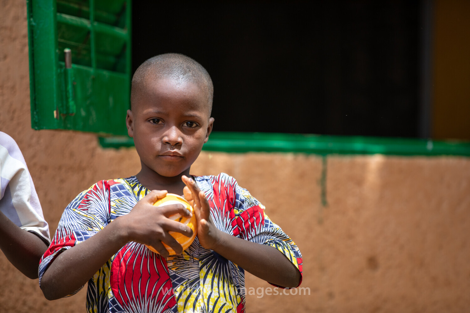 Students Outside their New School
