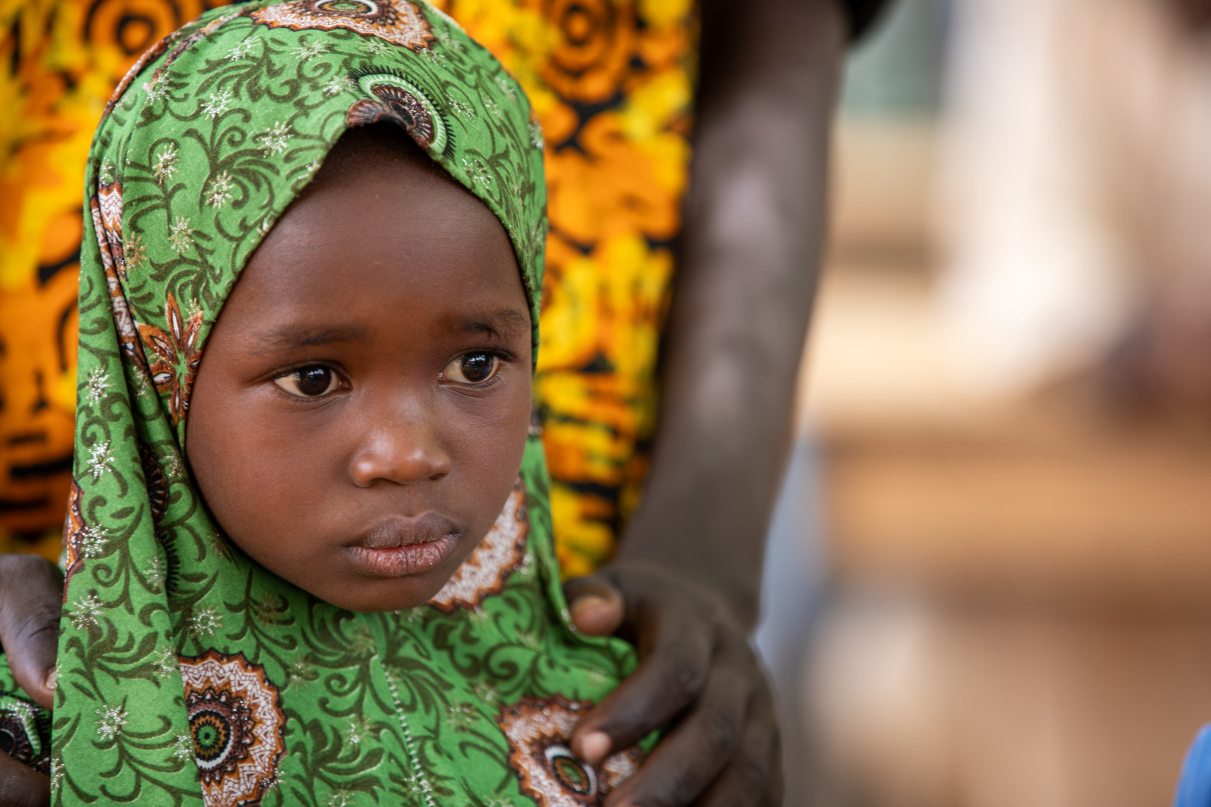 Students Outside their New School