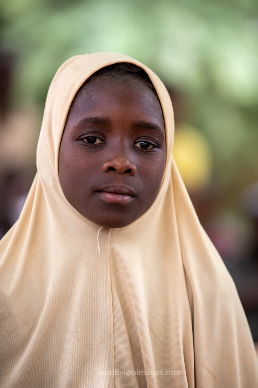 Students Outside their New School