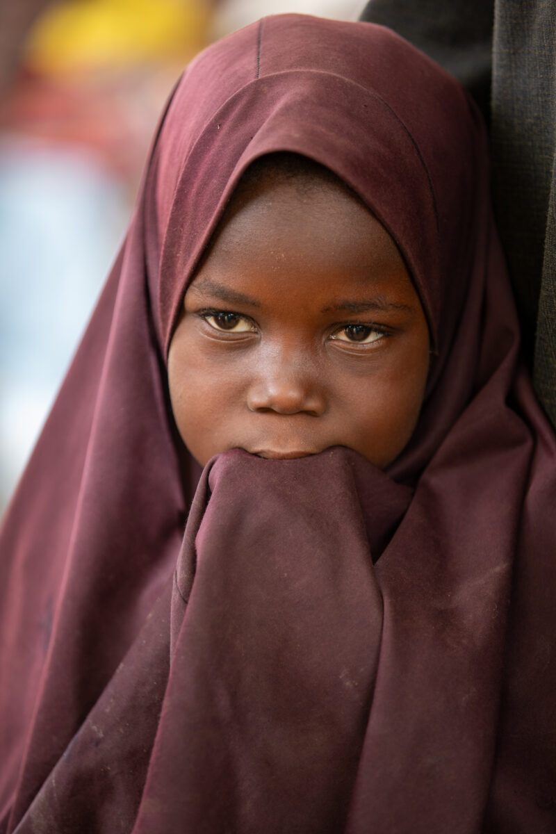 Girl in Niger — Africa, Child, Close-Up, Education, Eyes Open