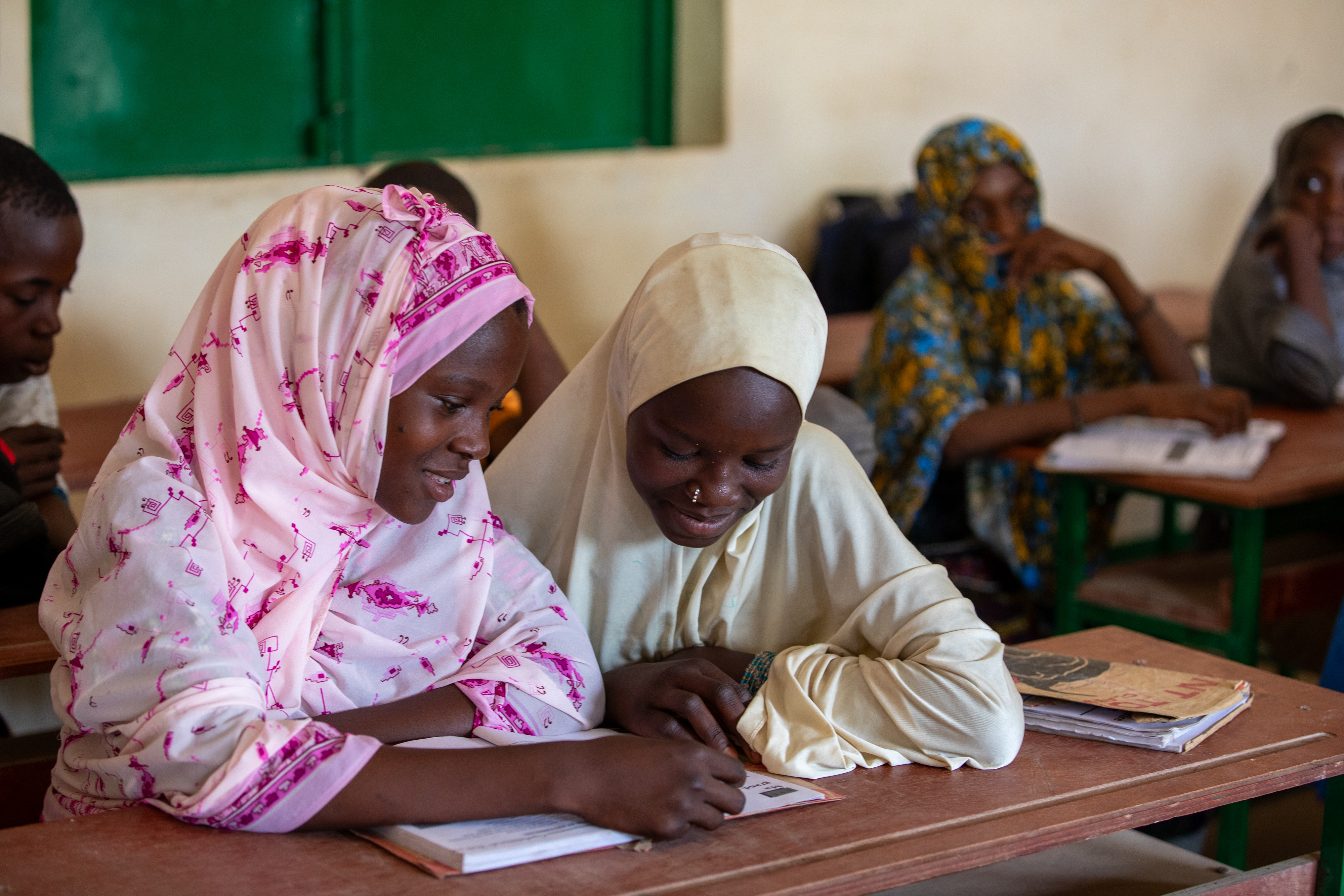 Girl in Niger Attends School