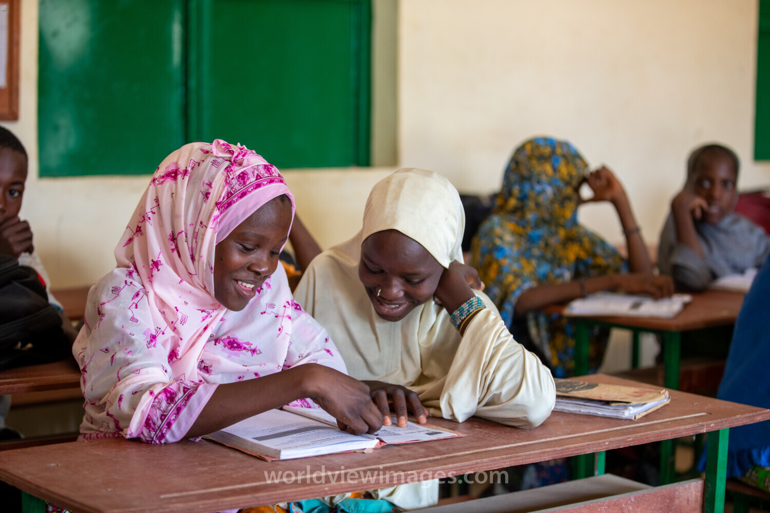 Girl in Niger Attends School