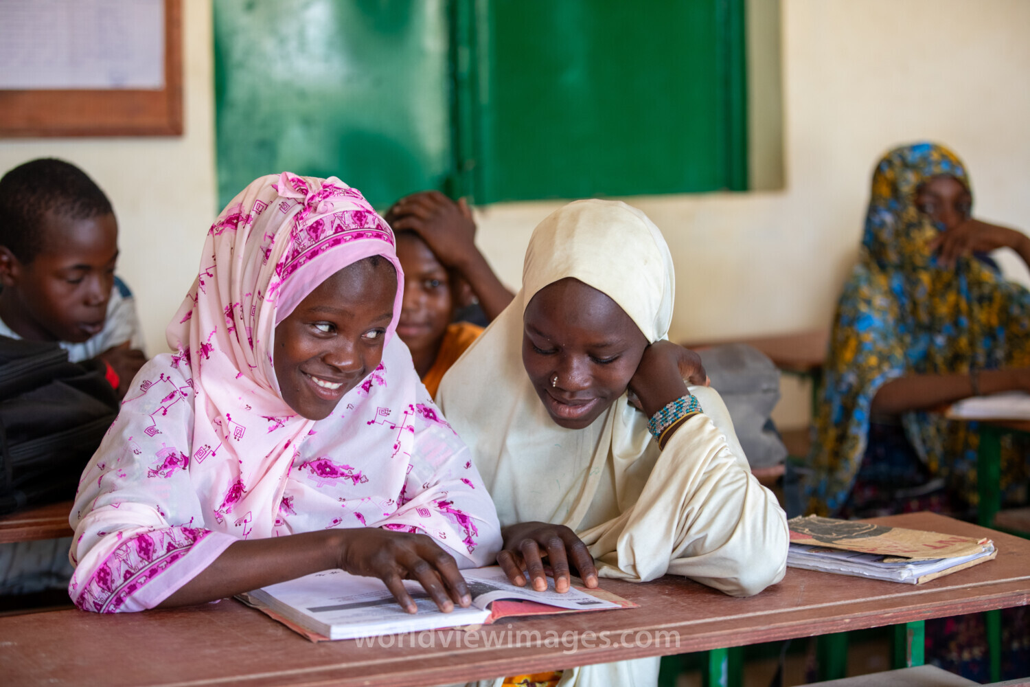 Girl in Niger Attends School