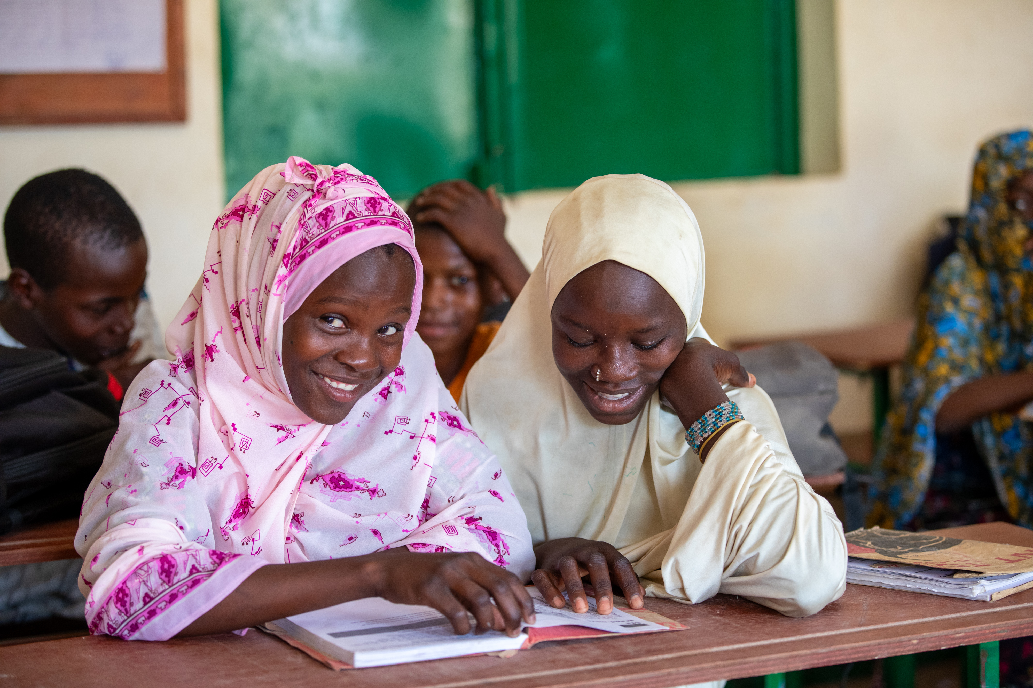 Girl in Niger Attends School