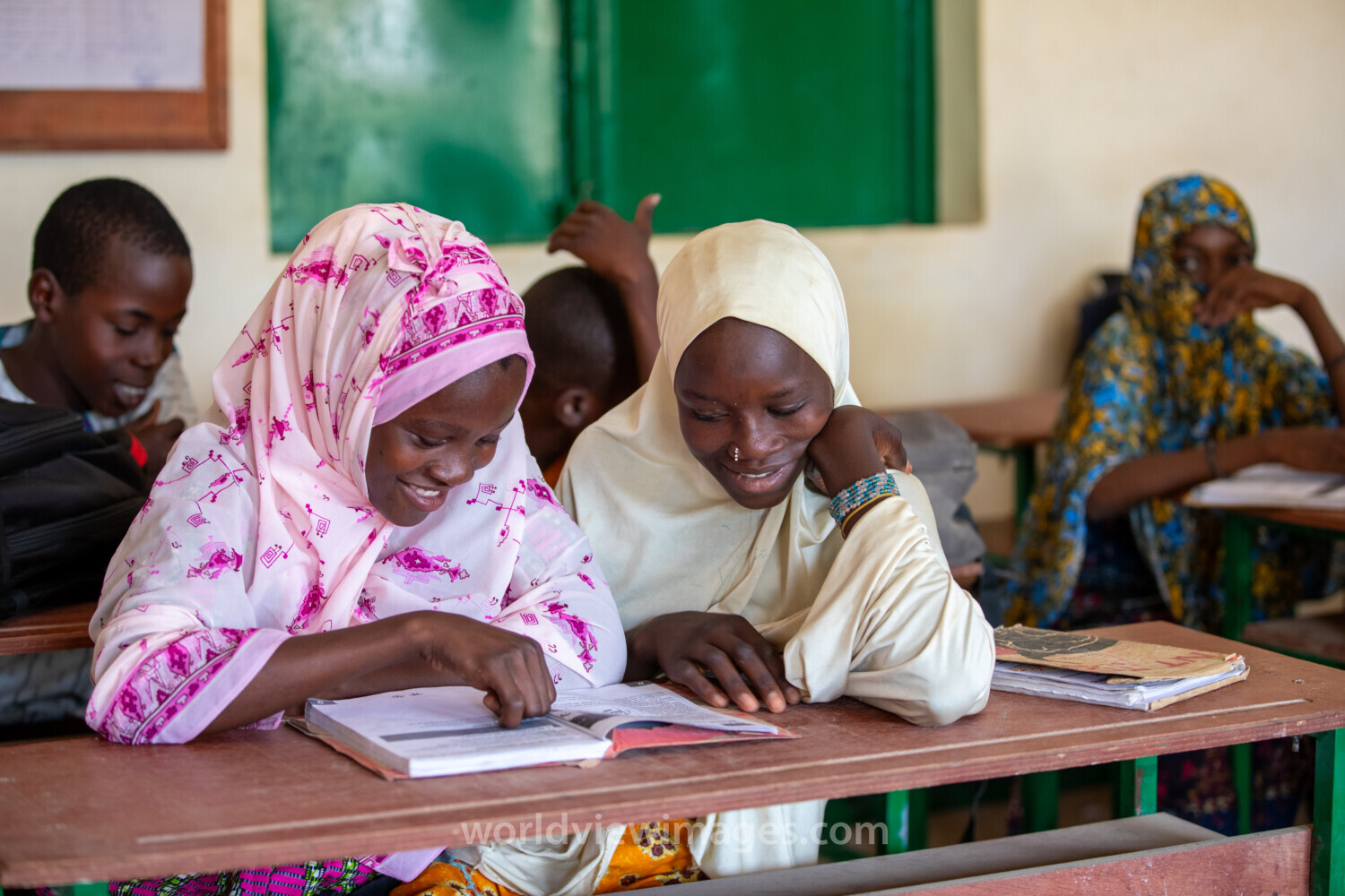Girl in Niger Attends School