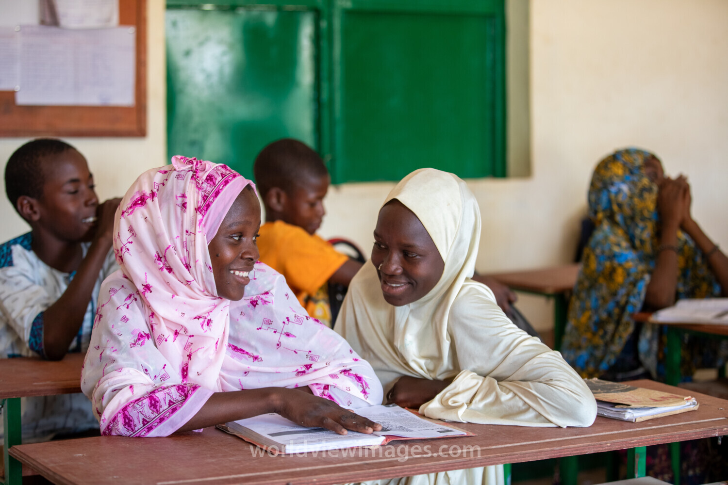 Girl in Niger Attends School