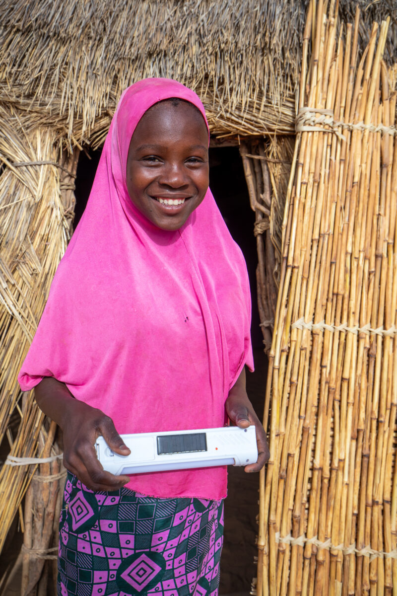 Solar Lamp — Africa, Child, Education, Eyes Open, Frontal Face