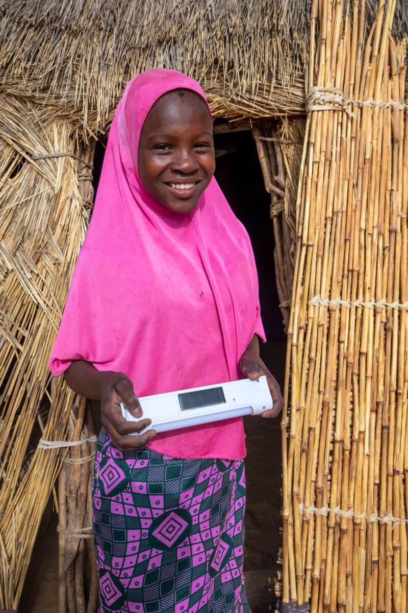 Solar Lamp — Africa, Education, Eyes Open, Frontal Face, Niger