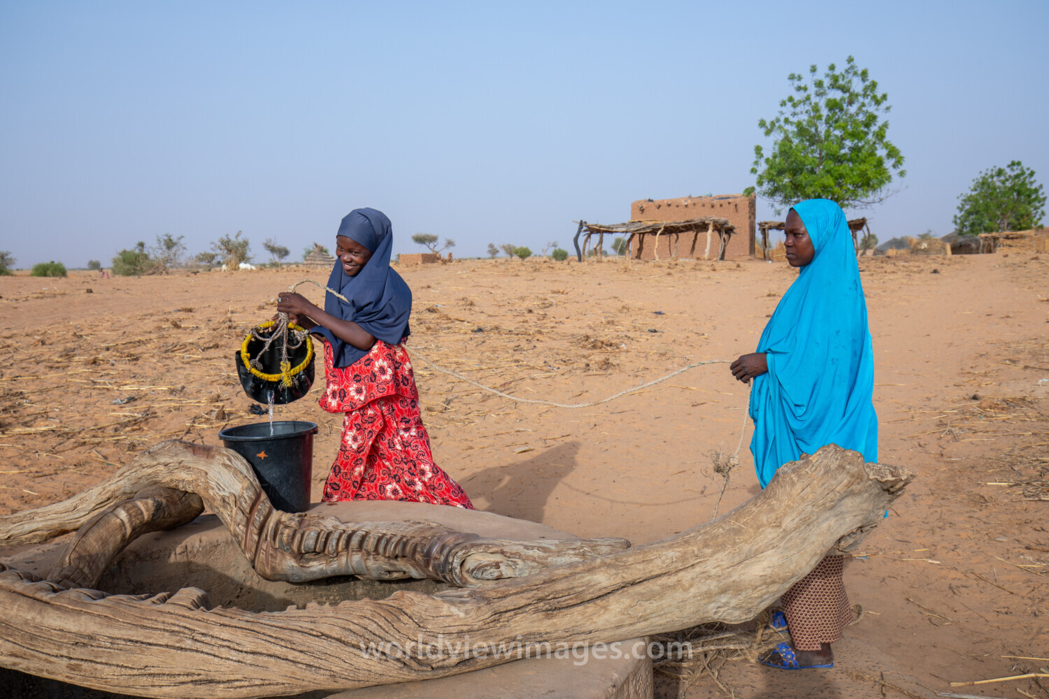 Collecting Water in Niger